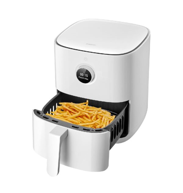 Xiaomi Smart Air Fryer for 4-5 People|90% Less Fat l 1500W Fast Cooking|7 Pre-set Menus|Grill, Bake, Fry, Reheat, Defrost|40-200 C l Dual Speed Technology|Voice Control|90+ Recipe 3.5 liter, White
