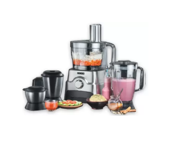 USHA FP 3811_ 1000 W Food Processor  (Black, Silver)