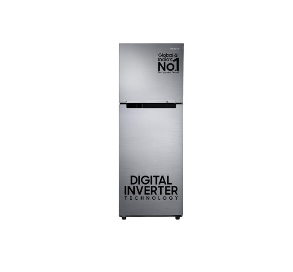 Samsung 236 L, 3 Star, Digital Inverter, Frost Free Double Door Refrigerator (RT28C3053S8/HL, Silver, Elegant Inox, 2024 Model)