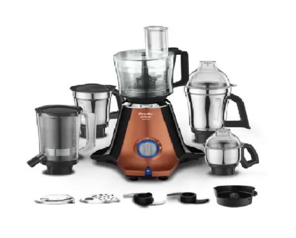 Preethi Zodiac 750 W Juicer Mixer Grinder  (Zodiac Stardust MG 265 including Masterchef Jar, Super Extractor | 5 Jars | Copper/Black)