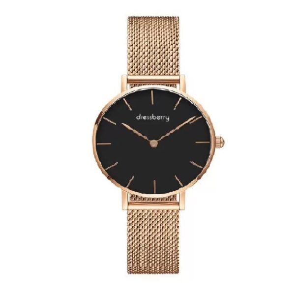 Dressberryb Premium Aritocrat Black Round Dial Women's & Girl's Analog Watch