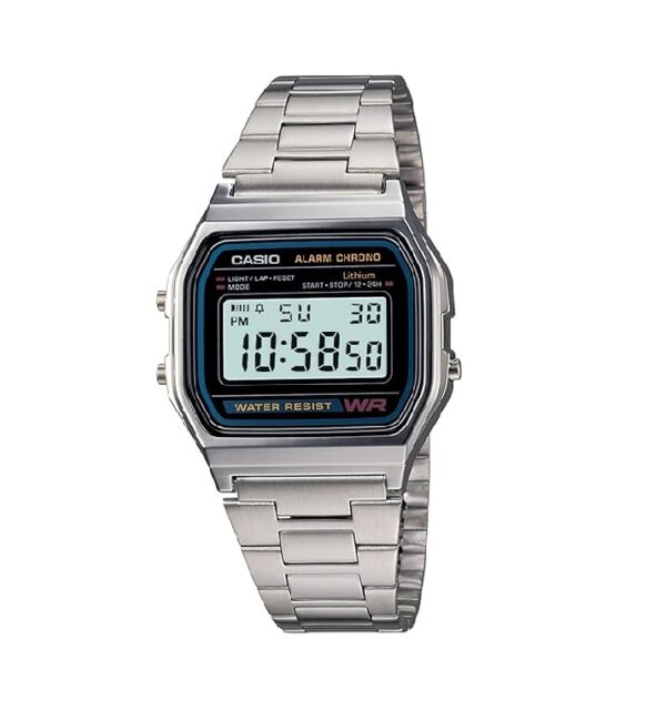 Casio Stainless Steel Men Vintage Digital Grey Dial Unisex A-15