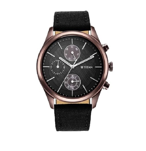Titan Men's Infinity Chrono Analog Watch:Strap-NS1805QP01