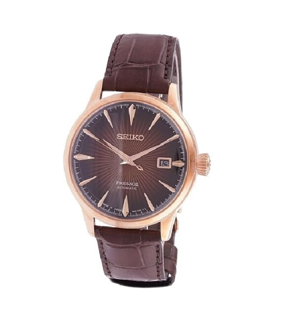 Seiko Leather Analog Brown Dial Men's Watch-Srpb46J1, Band_Brown