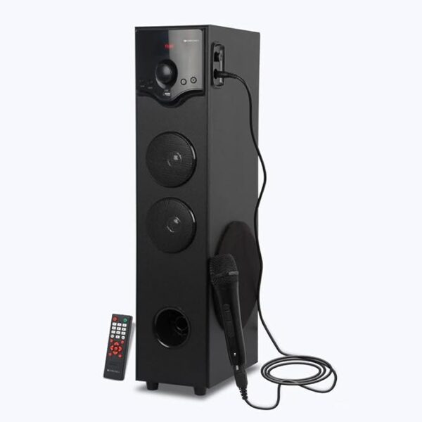 ZEBRONICS ZEB-BT460RUF (Wired Mic) 50W Tower Speaker with Wireless BT/USB/FM/AUX