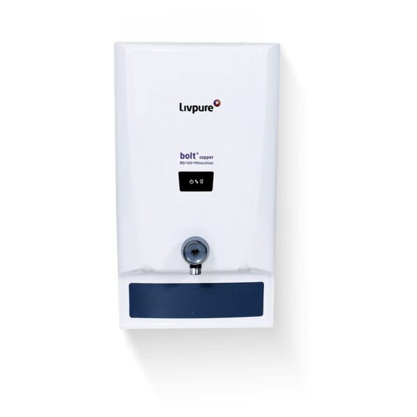 Livpure Bolt+Copper+RO+UF+Mineraliser, 80% Water Savings, 7 L tank, Water Purifier for home (White)