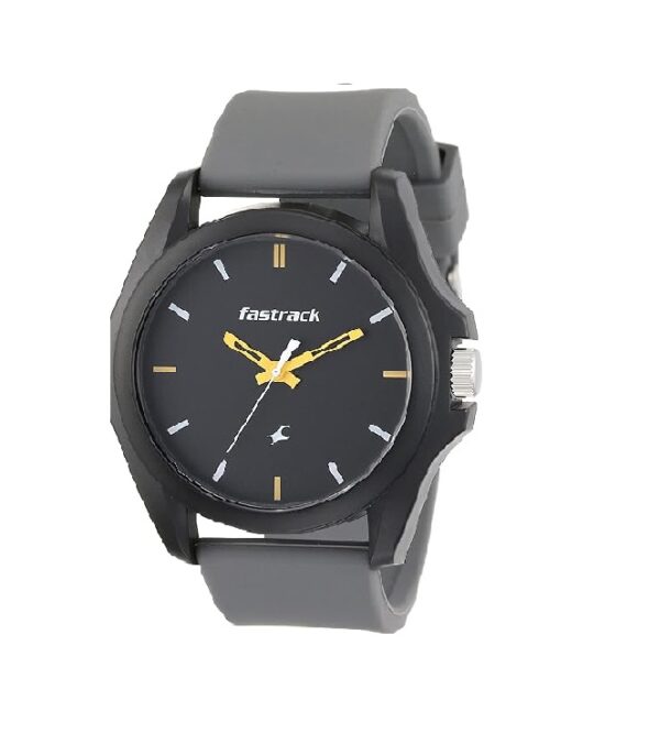 Fastrack Fastfit Quartz Analog Grey Dial Silicone Strap Unisex Watch-NS68011PP08