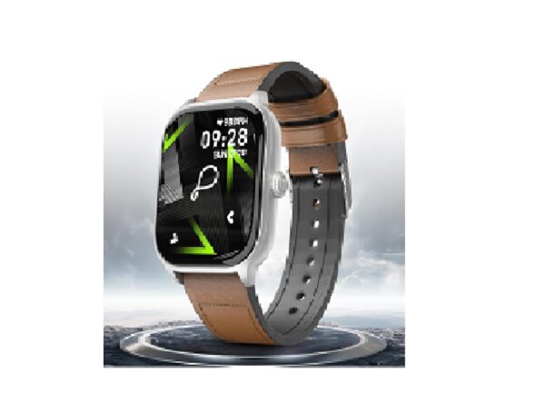 Pebble Edge 2.01" True HD Display, BT Calling,Smart Watch (Whiskey Brown)