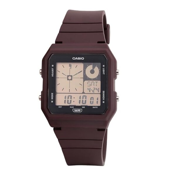 Casio Unisex Resin Digital Purple Dial Watch-Lf-20W-5Adf, Band Color-Purple