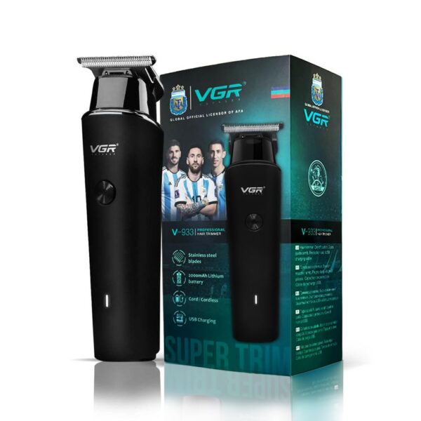 VGR V-933 Trimmer 500 min Runtime 4 Length Settings  (Black)