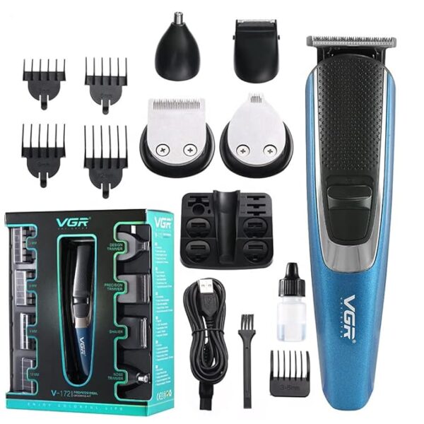 VGR 6-in-1, Face, Hair and Body - Multi Grooming Kit, 120 minutes Runtime