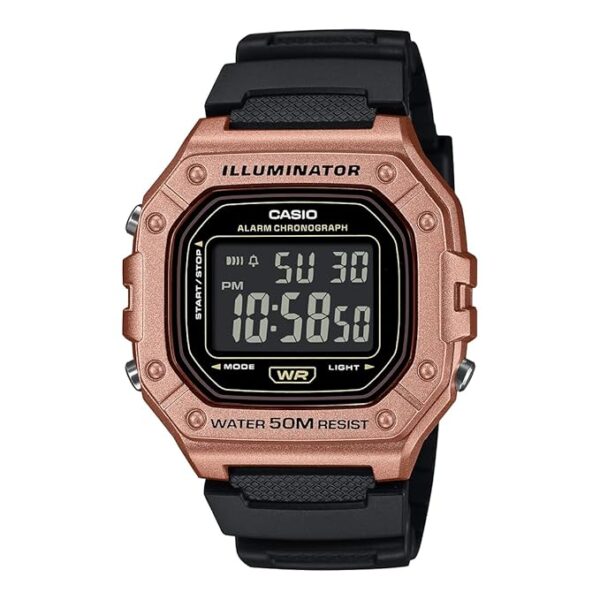 Casio Youth W-218HM-5BVDF Digital Black Dial Men (D375)
