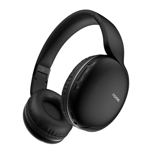 Noise Two Wireless On-Ear Headphones with 50 Hours Playtime, Low Latency(Bold Black)