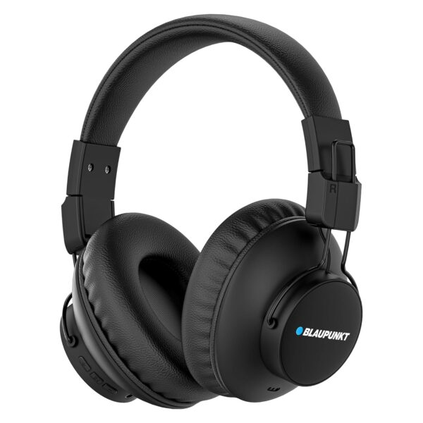 Blaupunkt Newly Launched BH41 Bluetooth Wireless Over Ear Headphones I Long Playtime  (Metalic Black)