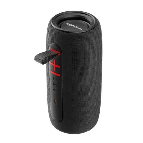amazon basics Bluetooth 20W Speaker, with TWS Function, Powerful Bass, BT 5.3 and in-Built Noise Cancelling Mic (Black)