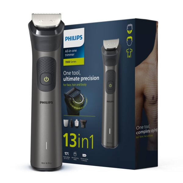 Philips India's No.1 Men's Trimmer 13-in-1 Modern Man Kit -Face, Body & Private Parts 120Min Runtime 5 min Quick Charge MG7920/65