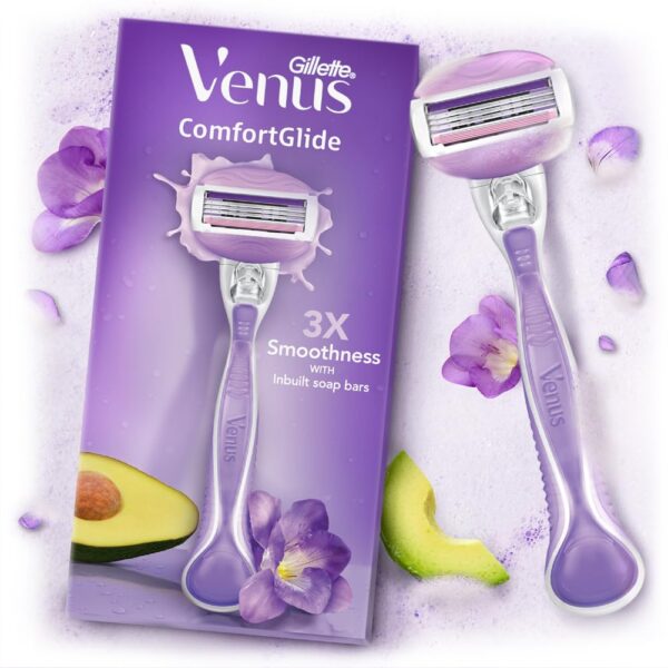 Gillette Venus Comfortglide Hair Removal Razor for Women with Avocado Oils 1 Pc