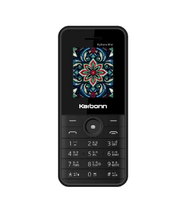 KARBONN Kphone Mini DS Keypad Mobile (Jet Black)