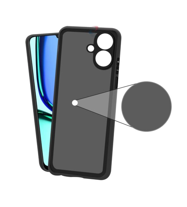 CEDO Realme Narzo N61 / Realme C61 (4G) Back Cover |(Black) - Image 3