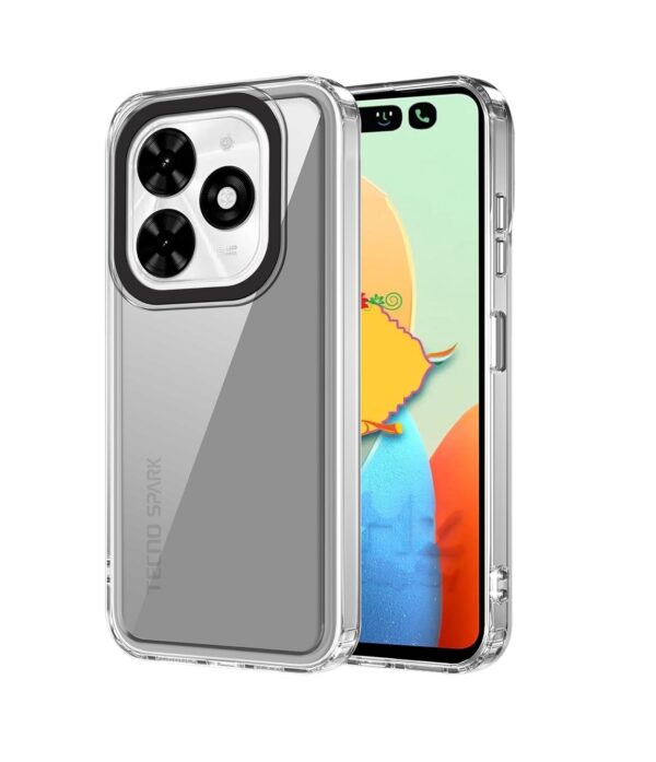 amazon basics Back Case Cover for Tecno Spark Go 2024 (TPU + PC_Transparent)