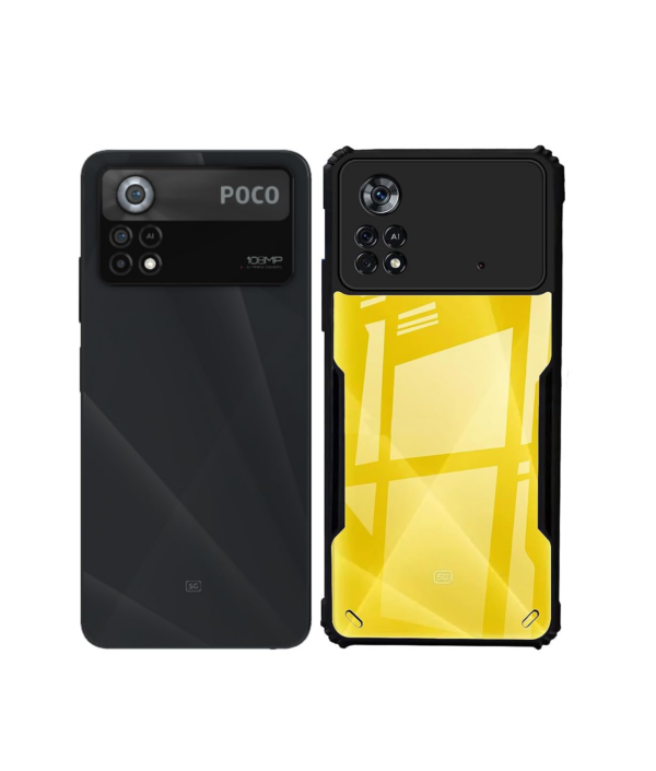 Carrywrap Plastic Transparent Hard Back Cover Case For Poco X4 Pro 5G