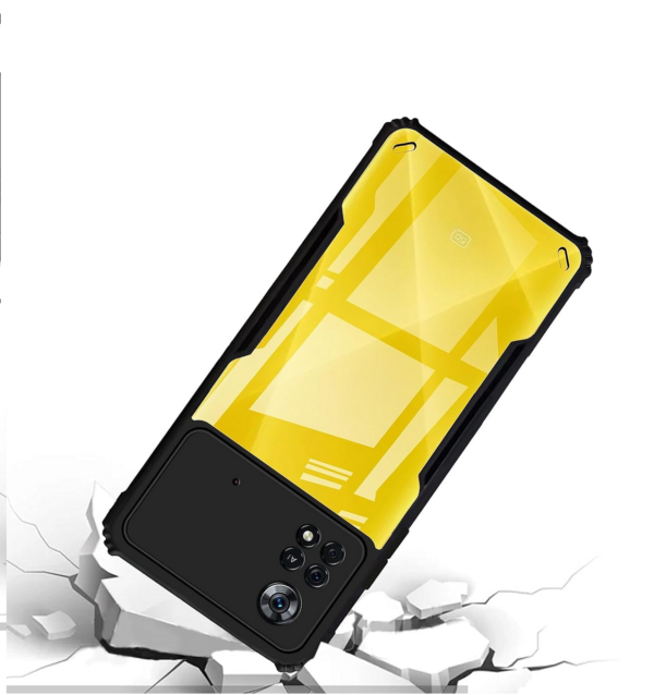 Carrywrap Plastic Transparent Hard Back Cover Case For Poco X4 Pro 5G - Image 3