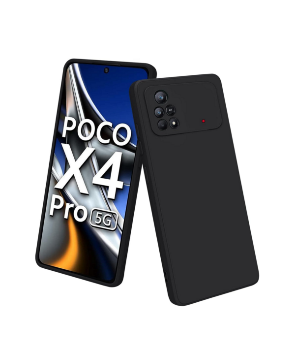 Carrywrap Back Cover case for Poco X4 Pro 5G- Black - Image 2