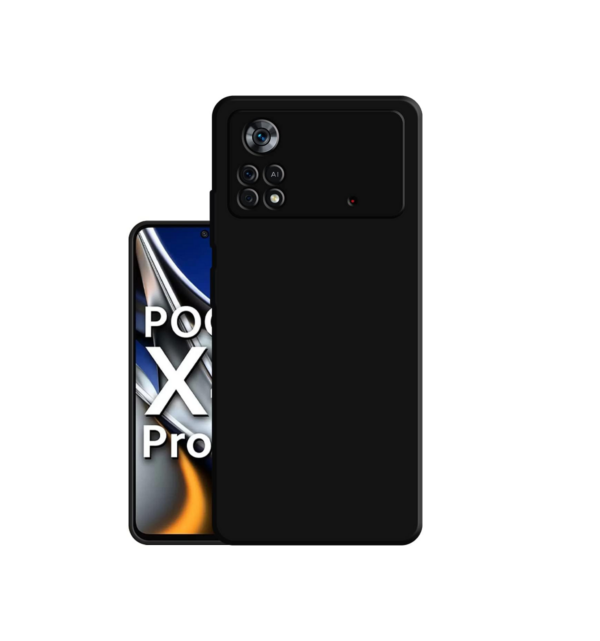 Carrywrap Back Cover case for Poco X4 Pro 5G- Black - Image 3