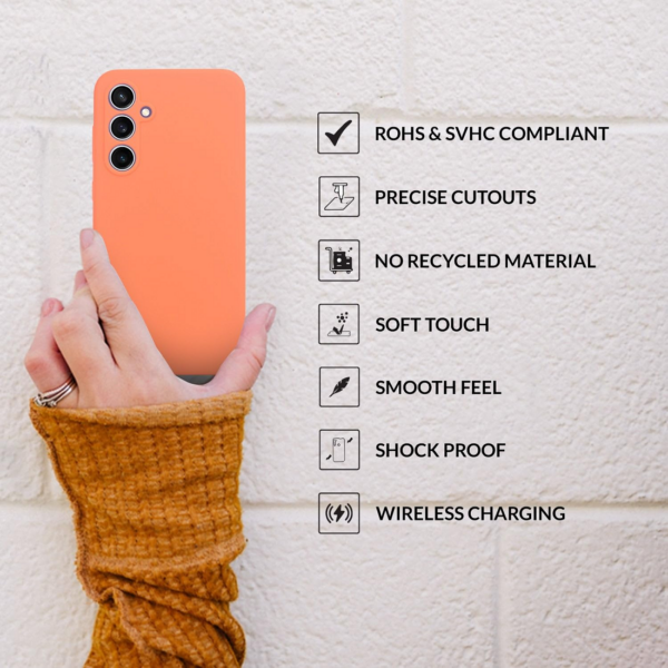 SPRIG Cases Compatible with Samsung Galaxy S23(Light Orange) - Image 3