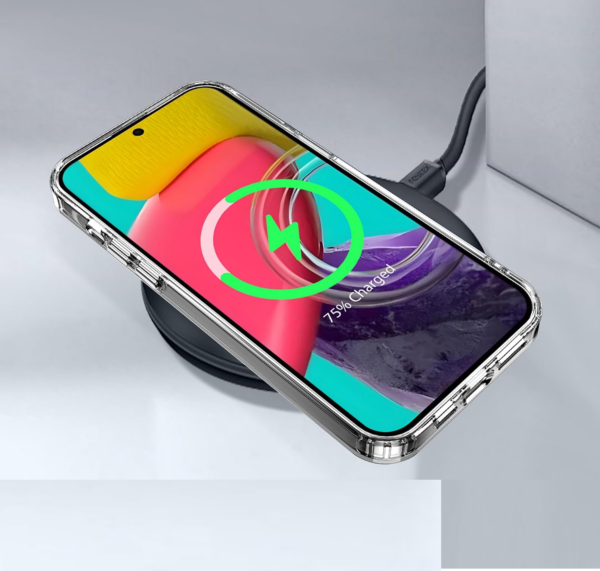 amazon basics Back Case Cover for Moto G64 5G (Polycarbonate, Thermoplastic Polyurethane_Translucent Black) - Image 3