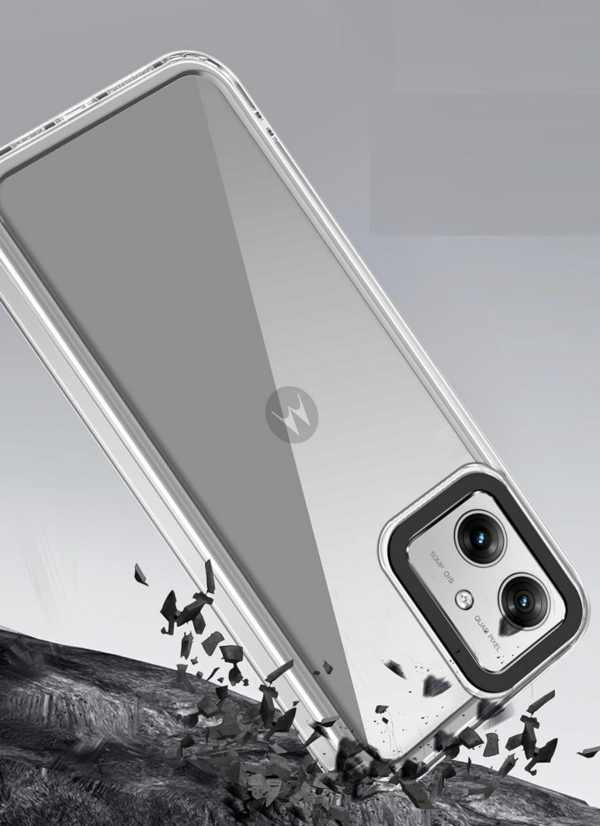 amazon basics Back Case Cover for Moto G64 5G -Transparent) - Image 3