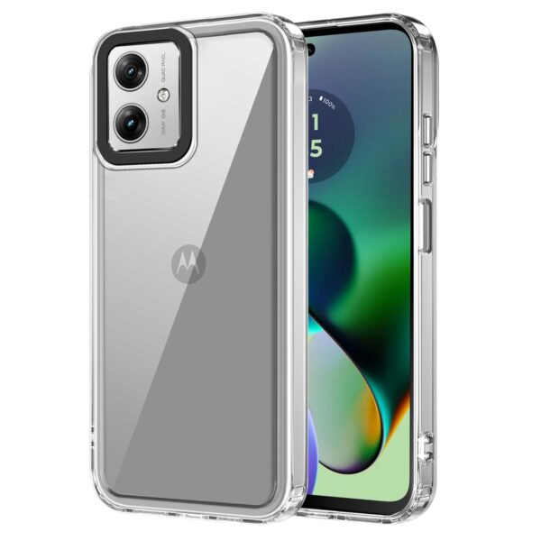 amazon basics Back Case Cover for Moto G64 5G -Transparent)