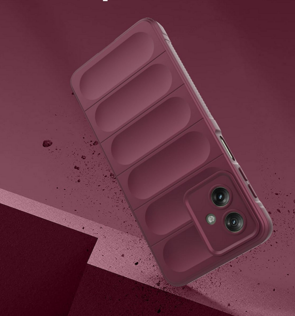 amazon basics Back Case Cover for Motorola Moto G64 5G | Plum - Image 2
