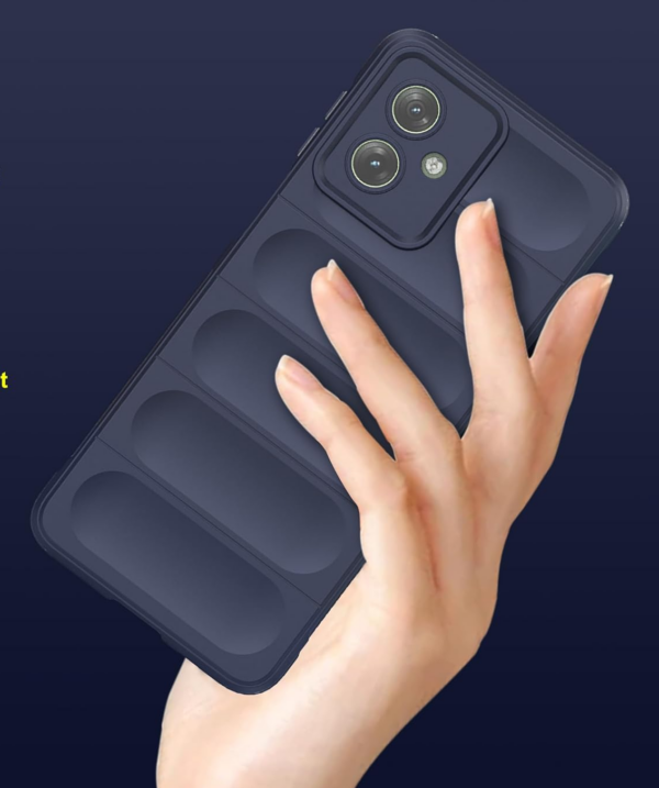 amazon basics Back Case Cover for Moto G64 5G (Silicone_Sapphire) - Image 3