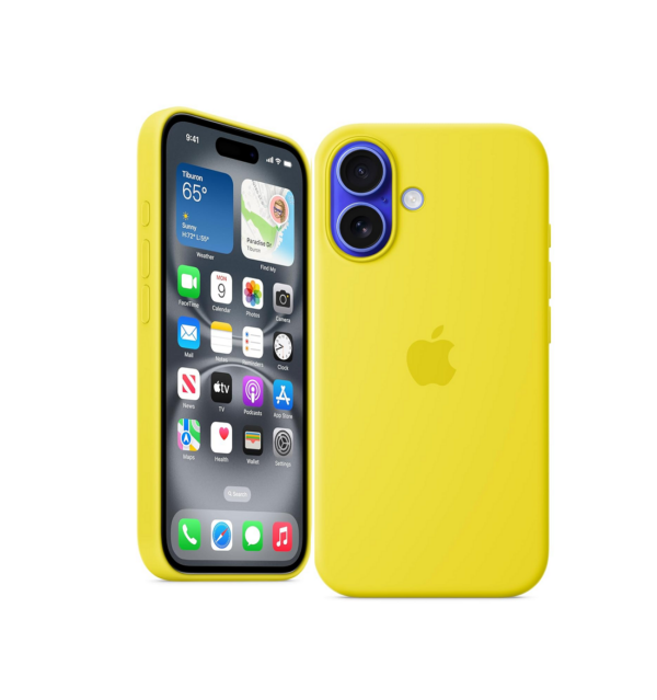 Apple iPhone 16 Silicone Case with MagSafe - Star Fruit - Image 3