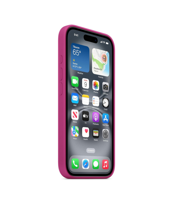 Apple iPhone 16 Silicone Case with MagSafe - Fuchsia ​​​​​​​ - Image 2