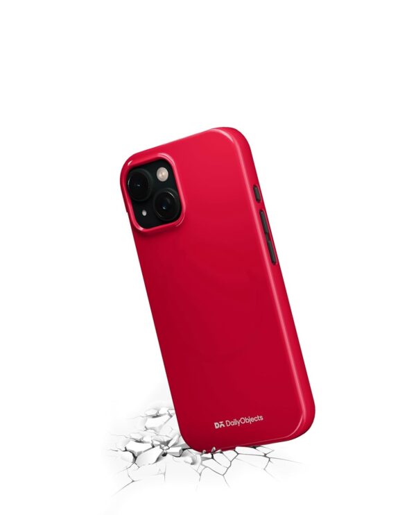 DailyObjects Enamel Bumper MagSafe Case for iPhone 15 Plus-Enamel Red - Image 3