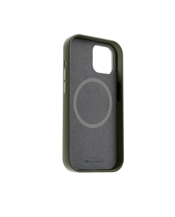 DailyObjects Leatherite Case for iPhone 15 Plus -Green-Olive - Image 3