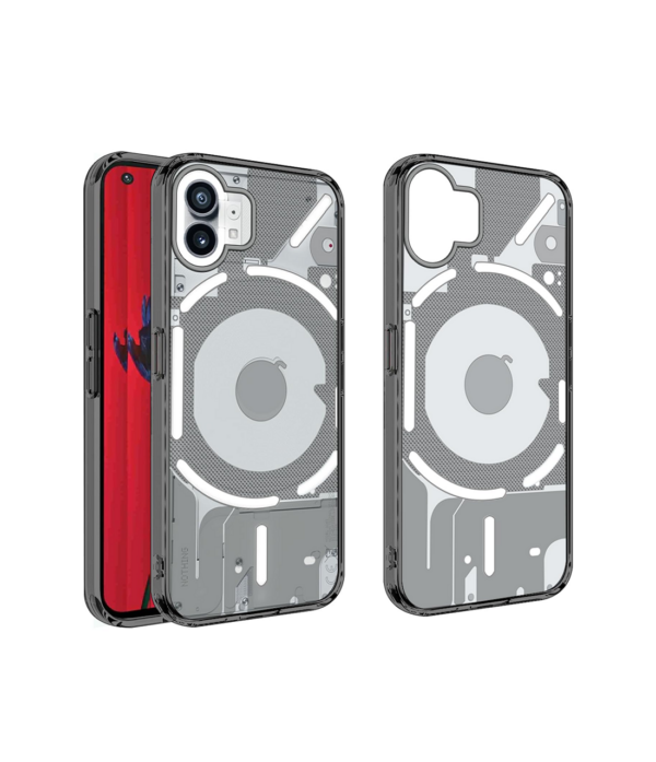 HELLO ZONE Back Cover Case for Nothing Phone 1-Smoke Grey - Image 3