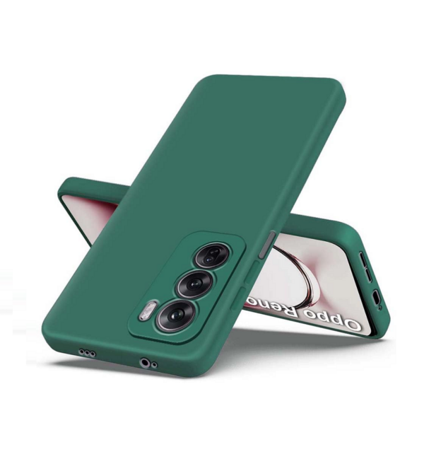 Fashionury Back Cover for Oppo Reno 12 Pro 5G | (Green)