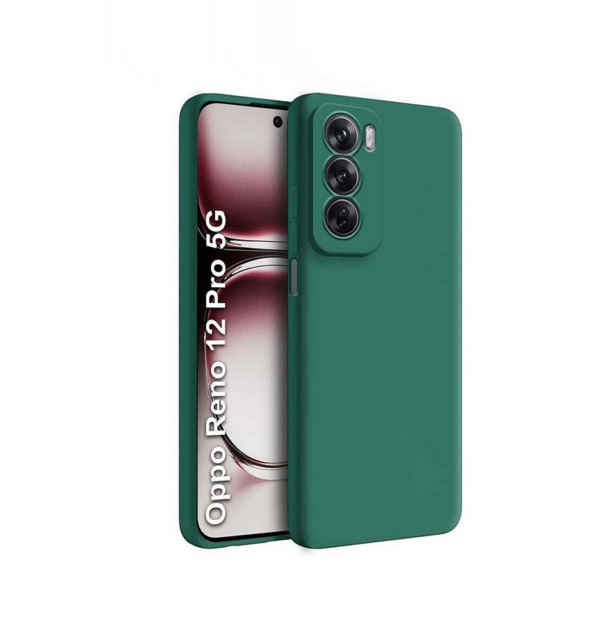 Fashionury Back Cover for Oppo Reno 12 Pro 5G | (Green) - Image 2