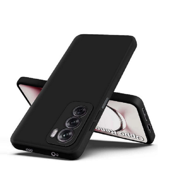 Fashionury Back Cover for Oppo Reno 12 Pro 5G |(Black)