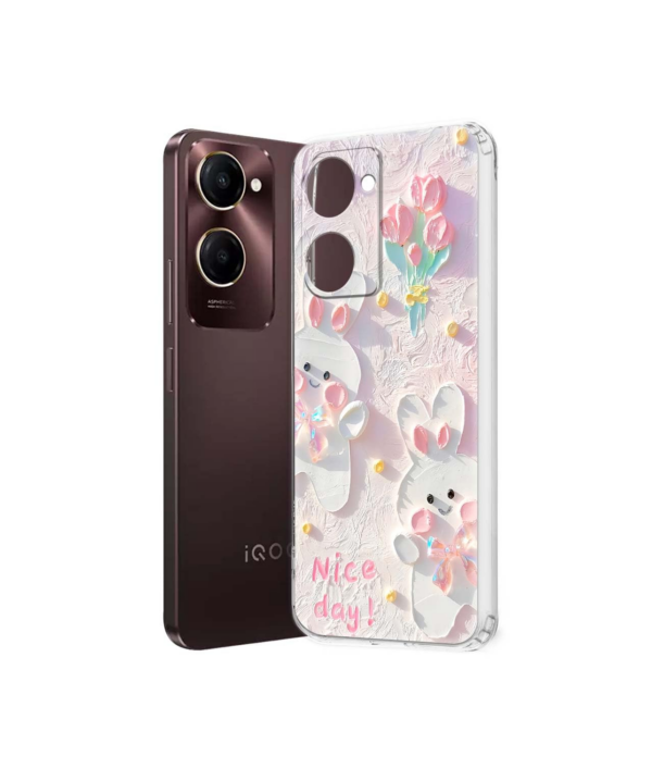 Fashionury Designer Case for iQOO Z9 Lite 5G / Vivo Y18 / Vivo Y03 / Vivo Y18e / Vivo T3 Lite 5G, Printed Back Cover for iQOO Z9 Lite 5G -D2173