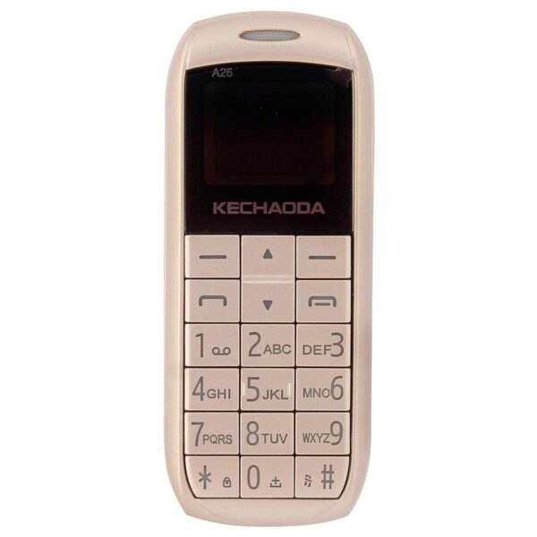 KECHAODA A26 Dual Sim Mobile Phone (Bluetooth Size,Gold,16MB)