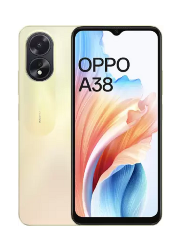 OPPO A38 (Glowing Gold, 128 GB)  (4 GB RAM)