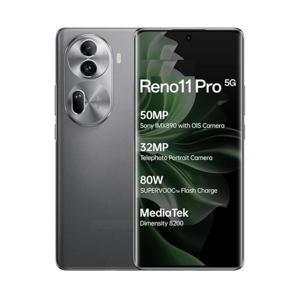 Oppo Reno 11 Pro 5G (Rock Grey, 12GB RAM+ 256GB Storage)