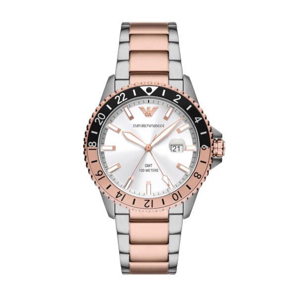 Emporio Armani Stainless Steel Analog White Dial Multicolor Strap Men's Watch-Ar11591