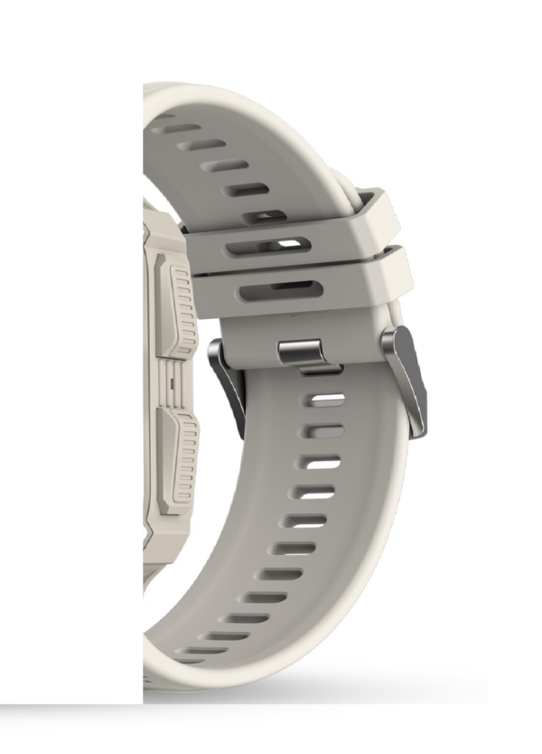 Pebble Bravo 1.99" Infinite HD Display Smartwatch  (MILITARY GREY Strap, Free Size) - Image 2