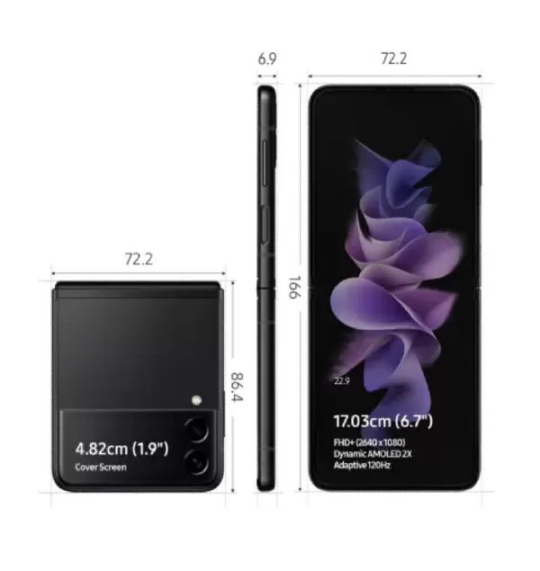 SAMSUNG Galaxy Z Flip3 5G (Phantom Black, 128 GB)  (8 GB RAM) - Image 2