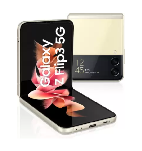 SAMSUNG Galaxy Z Flip3 5G (Cream, 128 GB)  (8 GB RAM)